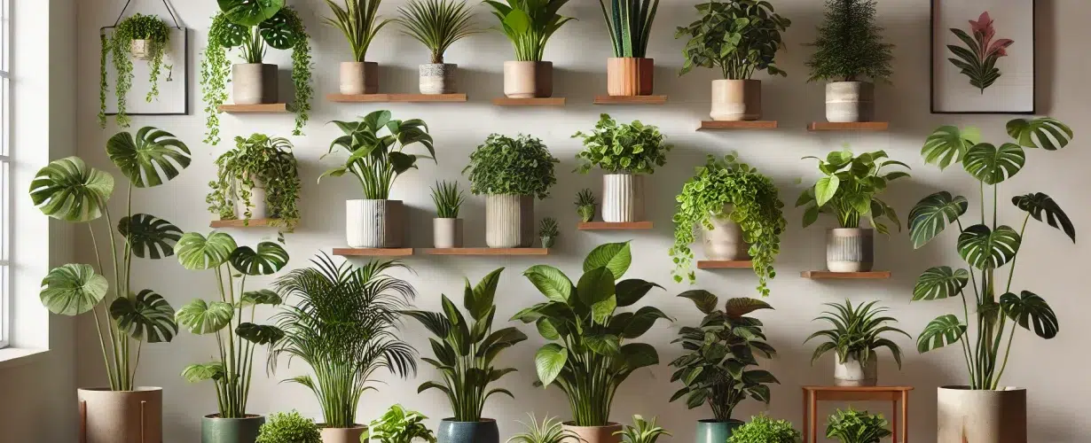 Indoor Plants in Pots on Shelves - SBB