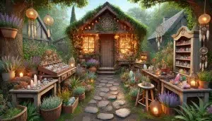 Fairy Den Shop with Cozy Cottage Vibes selling Crystals and Plants - SBB
