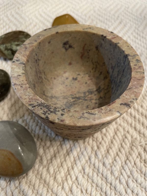 Empty Mortar + Pestle Set made of Soapstone - SBB