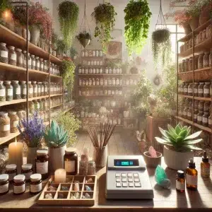 Cozy Cottage Shop Interior Apothecary - SBB